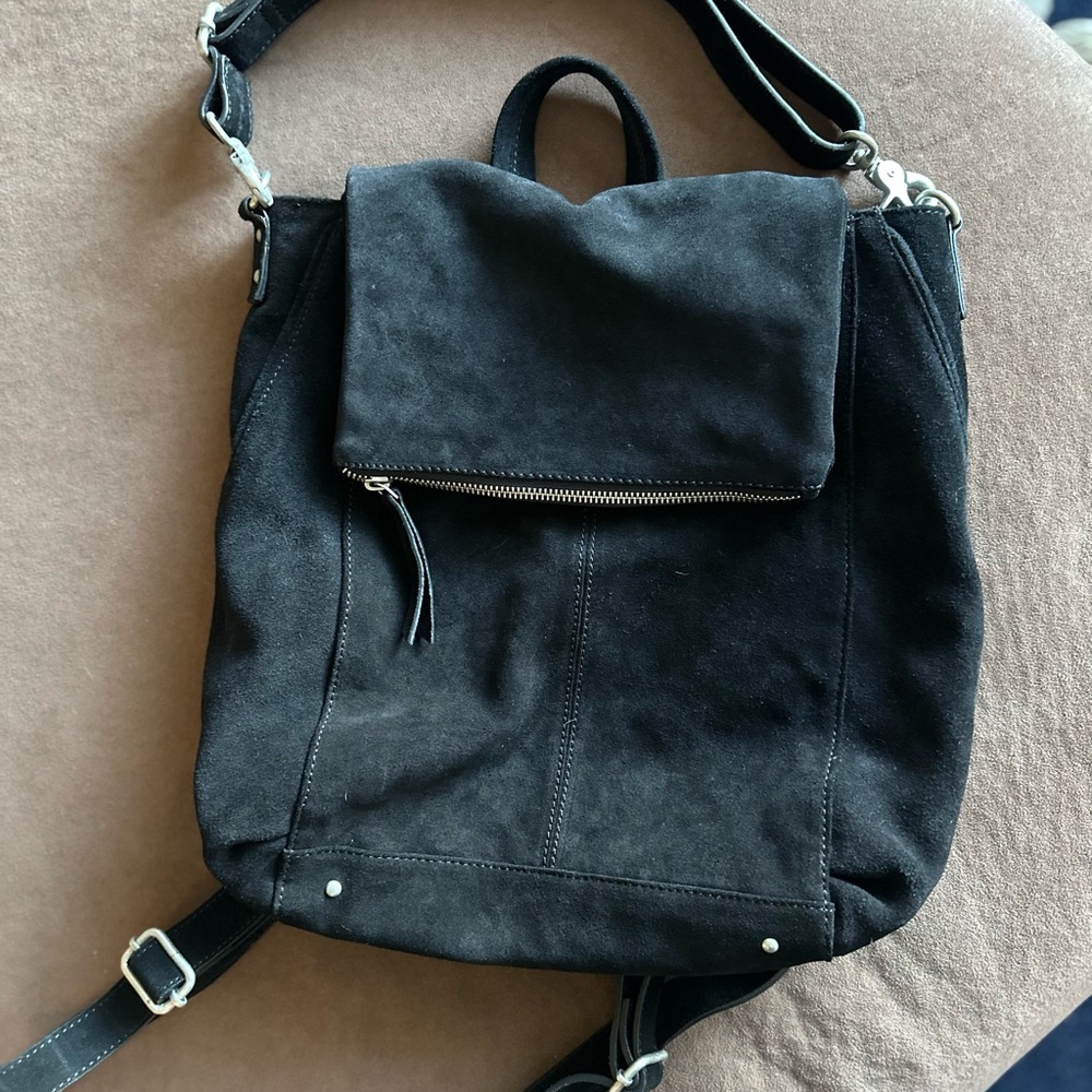 FREE PEOPLE Camilla Convertible Suede backpack
